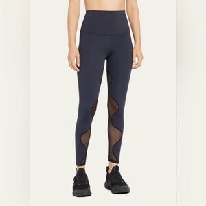 Port de bras bubble mesh leggings xs black high rise‎ 25”